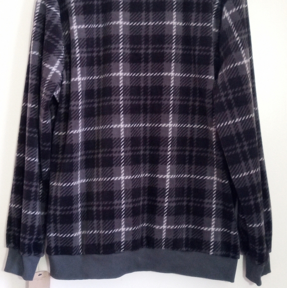 Frye & Co plaid half zip fleece pullover top men's size Xlarge NWT - Picture 8 of 8